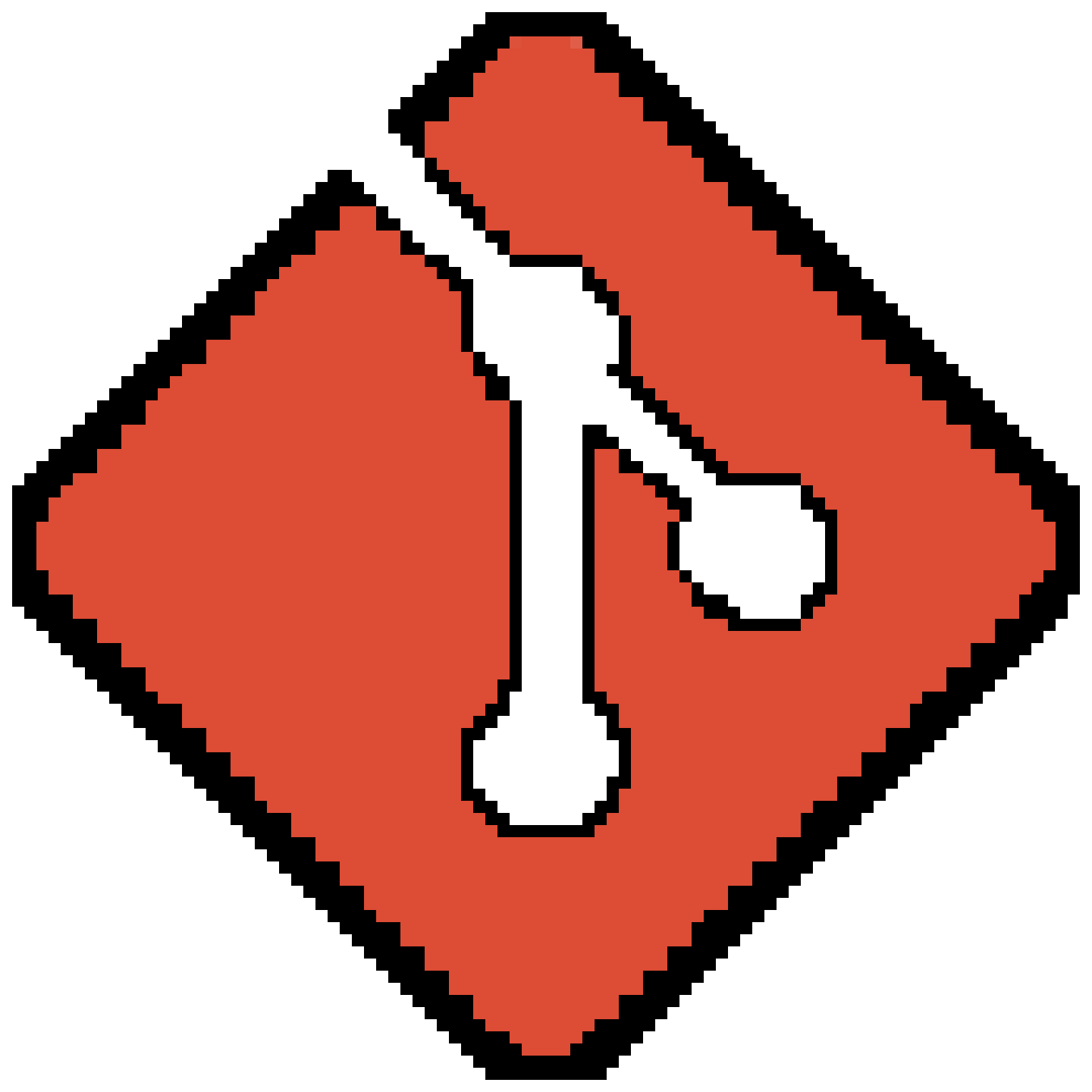 Logo do Git em pixel art