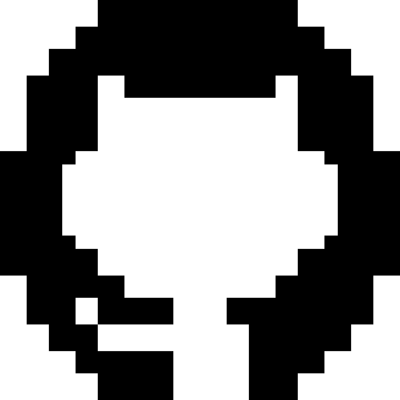Logo do GitHub em pixel art