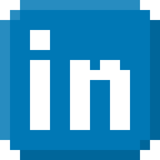 Logo do LinkedIn em pixel art